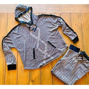 Vera Wang 2pc Soft Velvet Feel Pajamas Sz Large